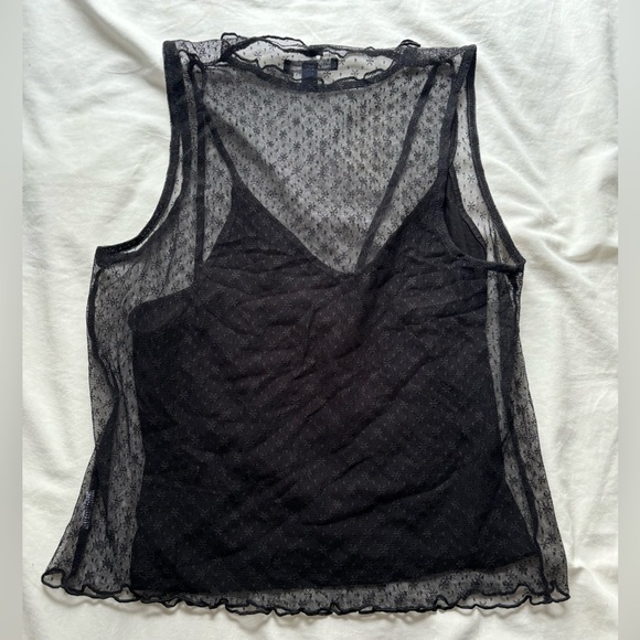 Shear with tank underneath high neck top - Picture 2 of 2